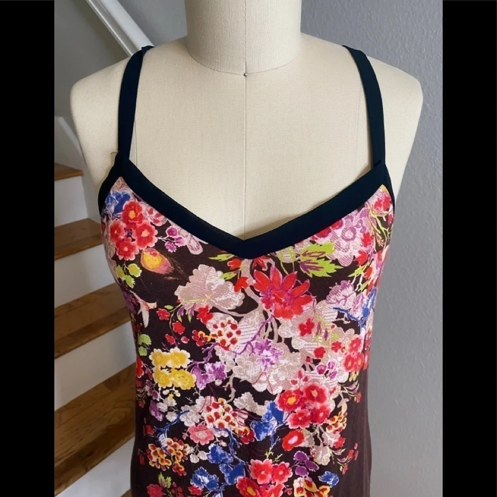 FLORA NIKROOZ Frida Floral Chemise Black - Picture 3 of 7